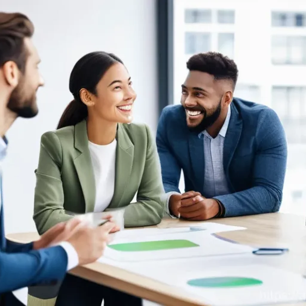 최적 성과를 위한 피드백 문화 만들기 - **Prompt 1: Collaborative Growth and Positive Feedback**
"A diverse team of professionals, aged ...