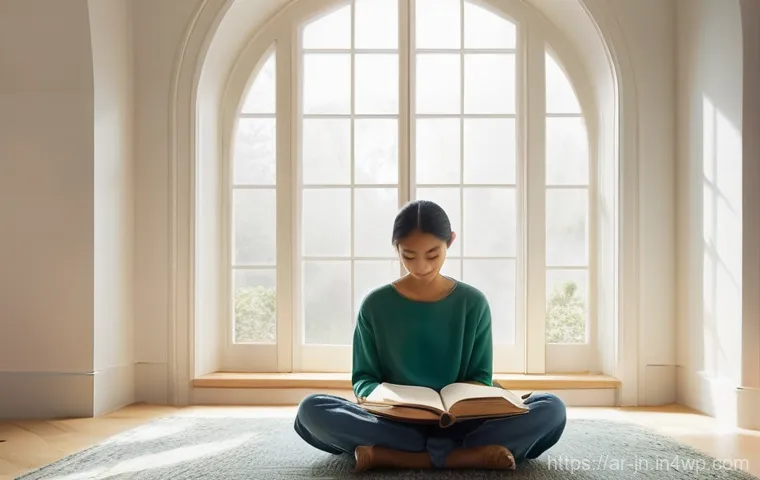 개인의 성향과 성과의 관계 - **Prompt 1: Journey of Self-Discovery and Continuous Learning**
"A serene and thoughtful person,...